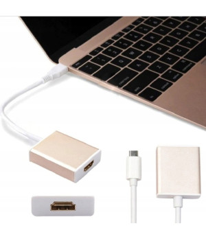 Adapter USB-C Do HDMI 4K CH001 Kompatybilny Z Laptopem Telefonem Tabletem